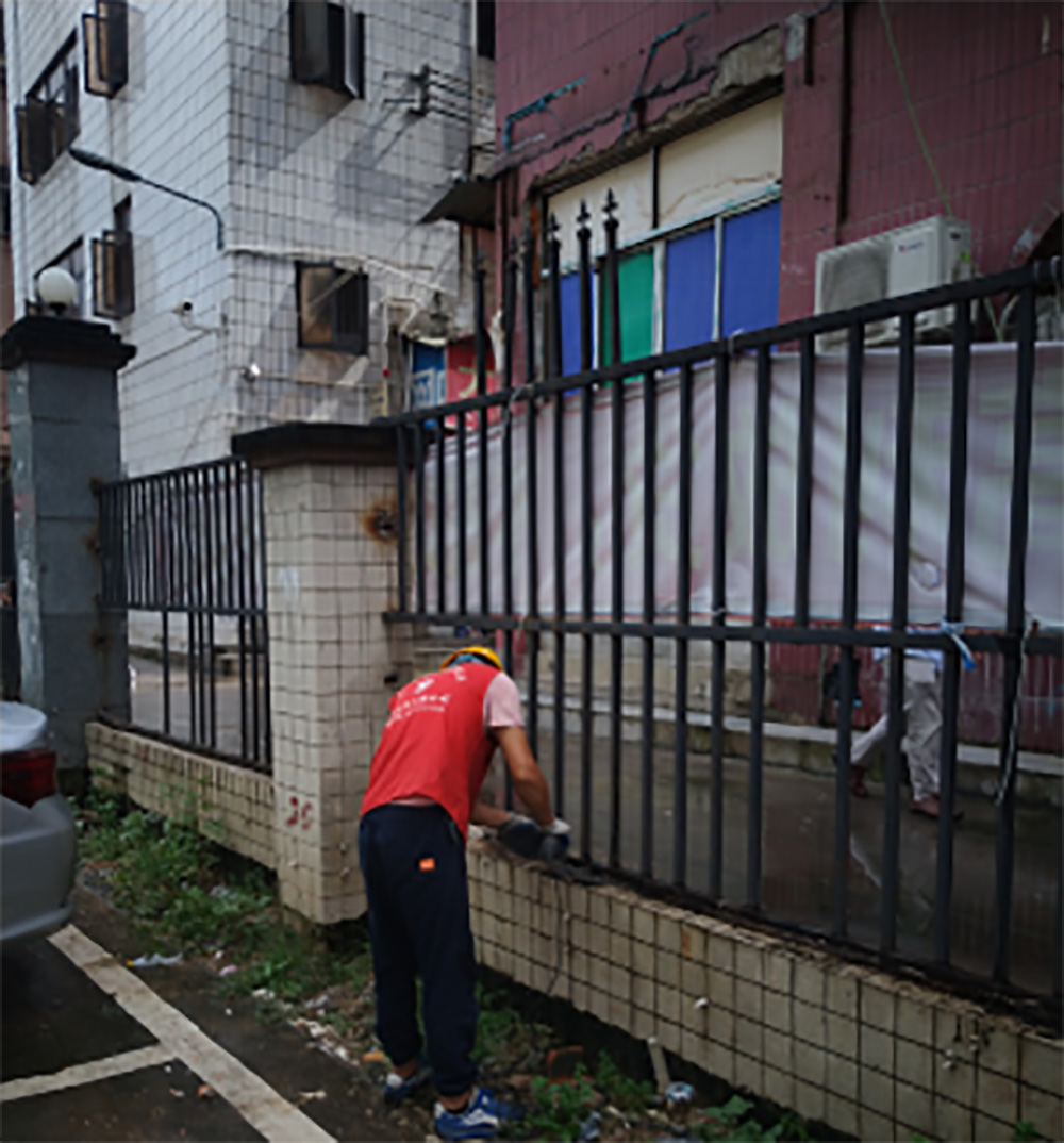 三联社区景乐市场周边围合工程