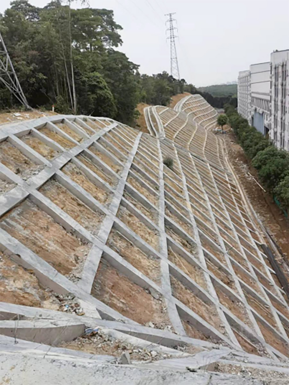 大浪工作站东北侧(博恒学校后侧)边坡治理基础工程