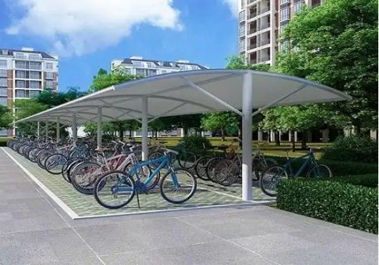 华为D区室外外围南侧建设自行车停车棚项目