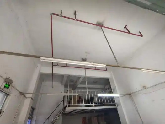 万丰大郎山二路店铺简易喷淋安装工程