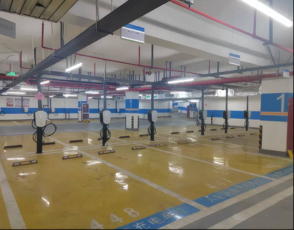航雨城小区地下室汽车充电桩工程